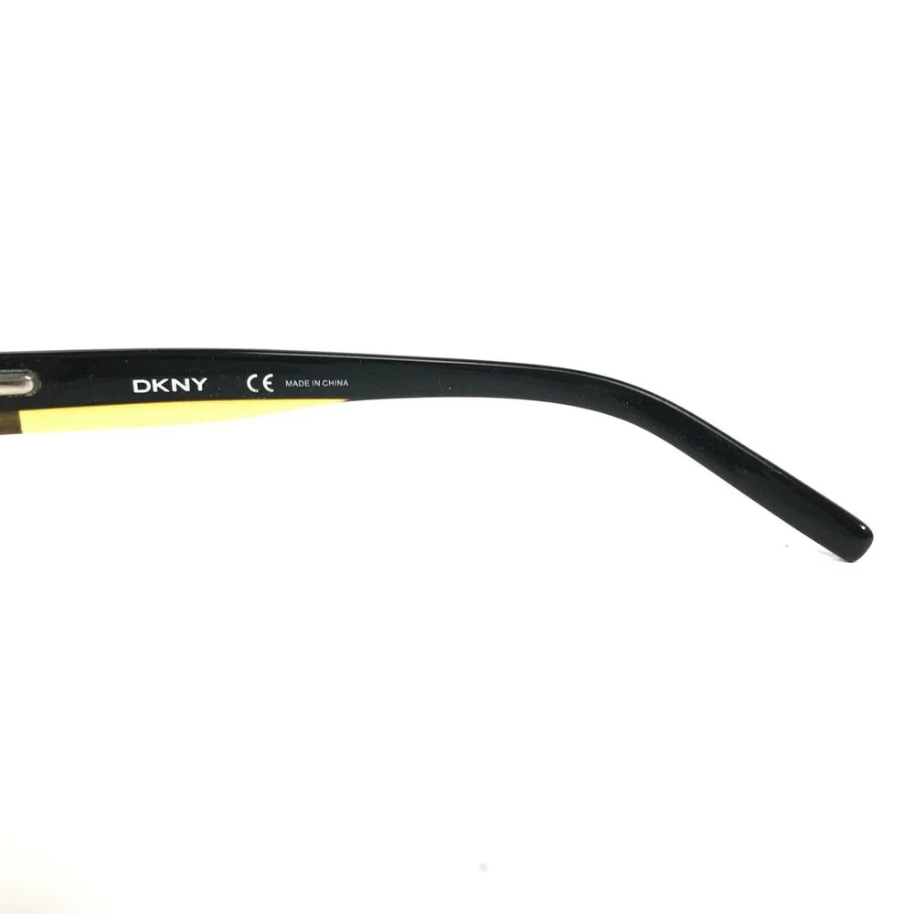 DKNY Eyeglasses Frames DY4537 3001 Black Yellow Rectangular Full Rim 49-17-135